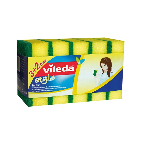 Vileda Style Tip Top mosogatószivacs 3+2 ajándék
