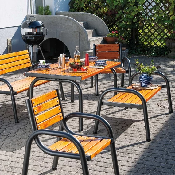 Patio grillsütő 70x58x124 cm
