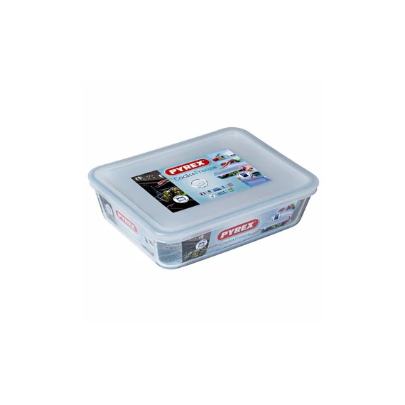 Pyrex Cook&Freeze sütőtál műanyag tetővel  22x17 cm 1.5 l