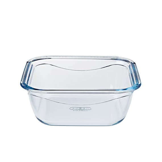 Pyrex Cook&Go sütőtál műanyag tetővel 21.6x21.6 cm 1.9 l