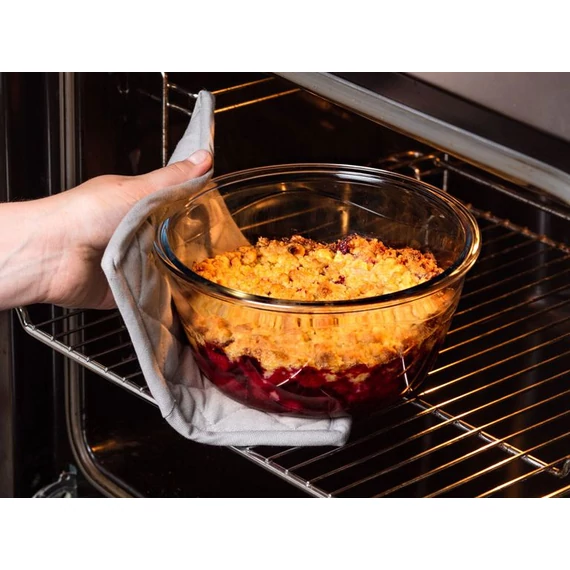 Pyrex Cook&Go hőálló üvegtál műanyag tetővel 15 cm 0.7 l
