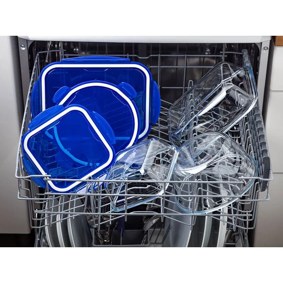 Pyrex Cook&Go hőálló üvegtál műanyag tetővel 15 cm 0.7 l