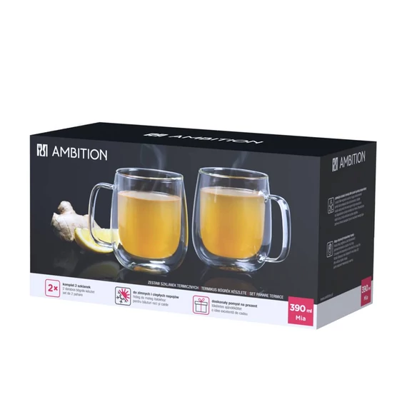 Ambition Mia termo bögre 390 ml 2 darab