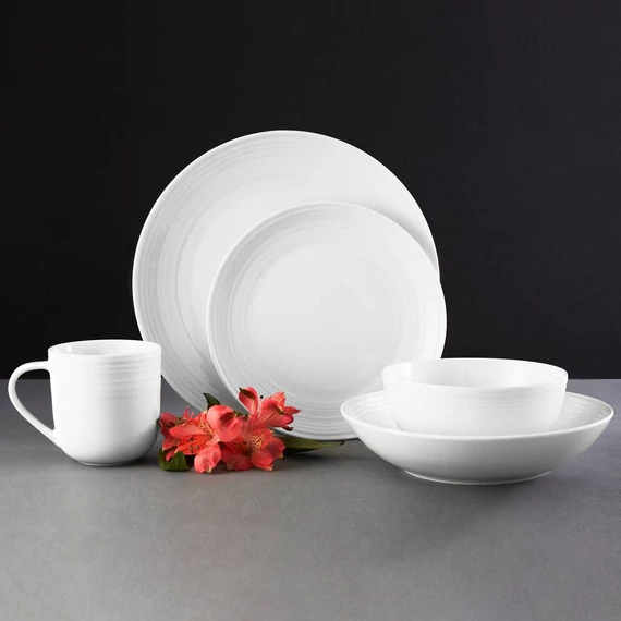 Ambition Linea desszert tányér 21 cm fehér