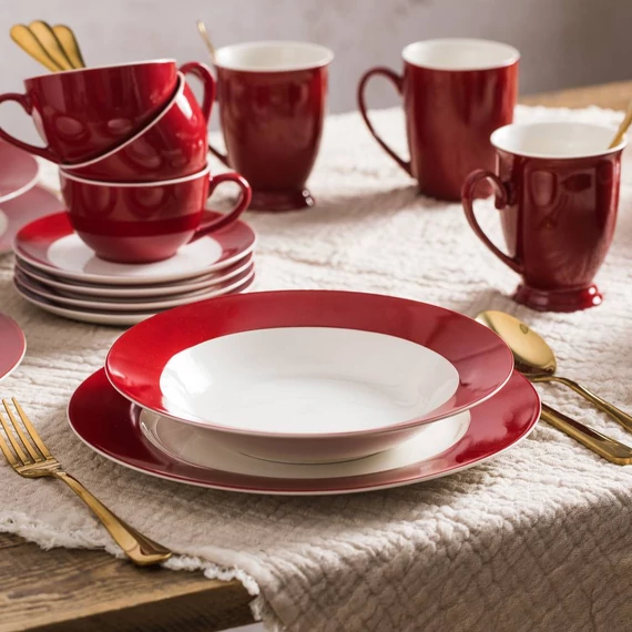 Ambition Aura Red lapos tányér 27 cm