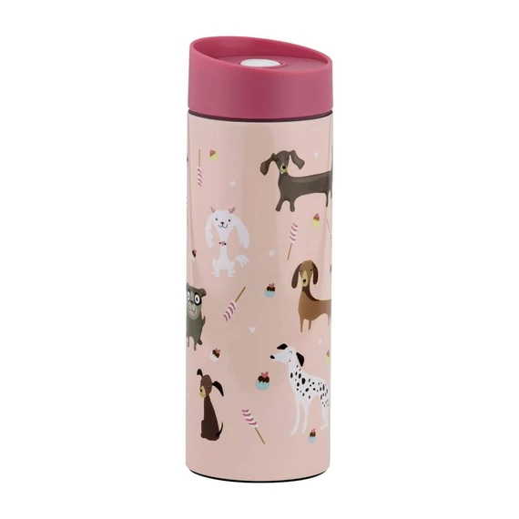 Ambition Pets termoszbögre 400 ml kutya rózsaszín