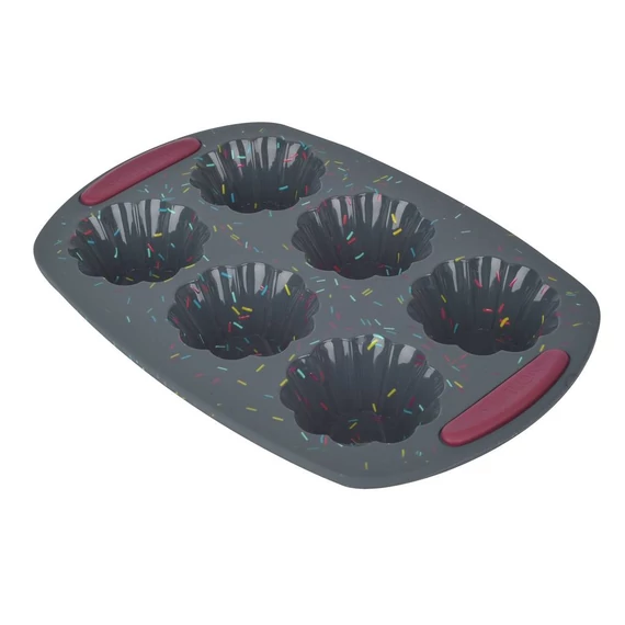 Ambition Felice muffin forma szilikon 30x20.5 cm fekete merevítéssel