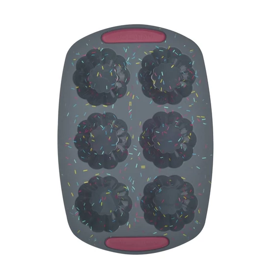 Ambition Felice muffin forma szilikon 30x20.5 cm fekete merevítéssel