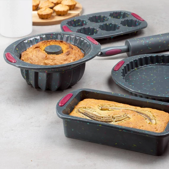Ambition Felice torta forma szilikon 25 cm fekete merevítéssel