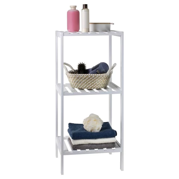 Jotta Bamboo fürdőszobai polc 3 polccal fehér