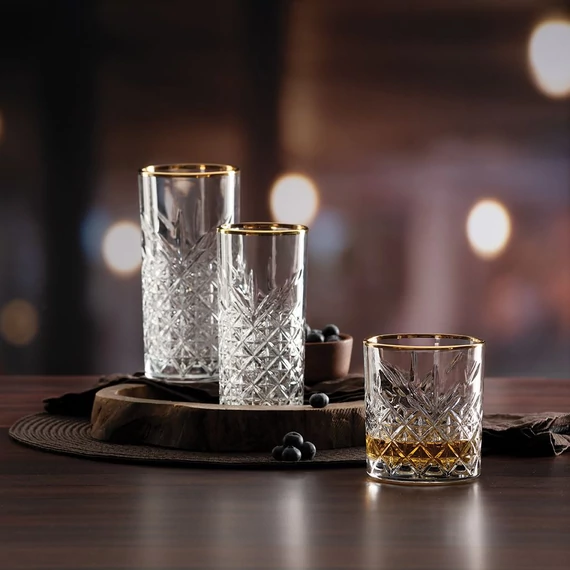 Pasabahce Timeless pohár szett 450 ml 4 darabos arany