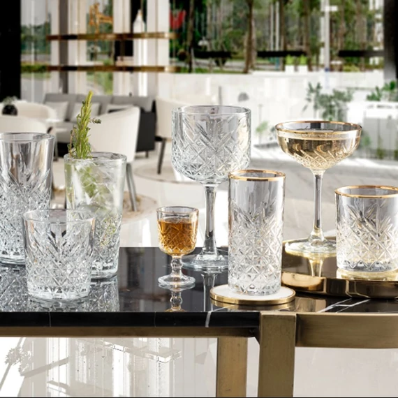 Pasabahce Timeless pohár szett 450 ml 4 darabos arany