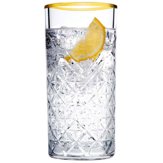 Pasabahce Timeless pohár szett 450 ml 4 darabos arany