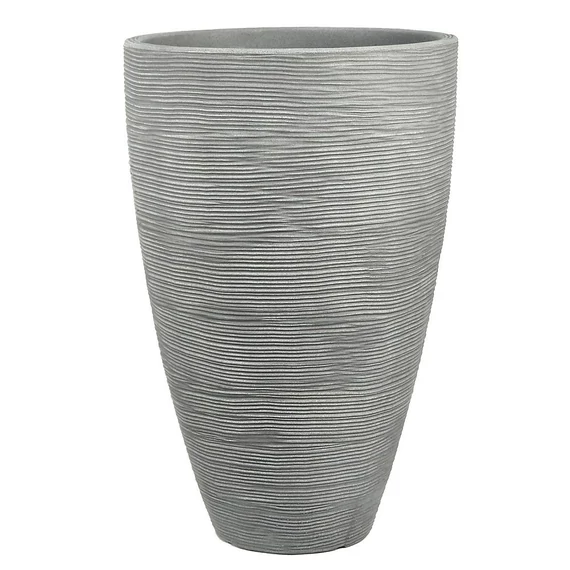 Patio Kubus kerek kerti kaspó 40x60 cm szürke