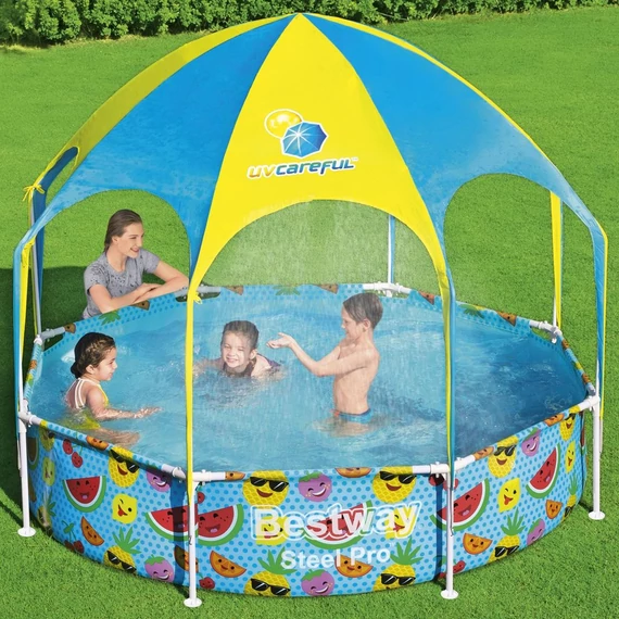 Bestway medence kerettel és tetővel 244x51 cm