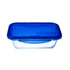 Pyrex Cook&Go sütőtál műanyag tetővel 20.6x15.5 cm 0.8 l