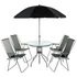 Patio Madura Kerti Bútor Garnitúra (4 Szék, Asztal, Napernyő)