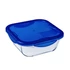 Pyrex Cook&Go sütőtál műanyag tetővel 21.6x21.6 cm 1.9 l