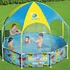 Bestway medence kerettel és tetővel 244x51 cm